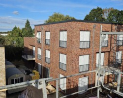 Haus D gesehen von Haus B Haus D gesehen von Haus B