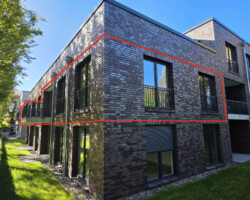 Haus D von Nordost gesehen
